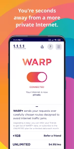 1.1.1.1 + WARP: Safer Internet screenshot 2