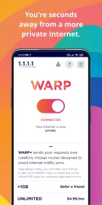 1.1.1.1 + WARP: Safer Internet screenshot 2