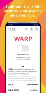 1.1.1.1 + WARP: Safer Internet screenshot 4