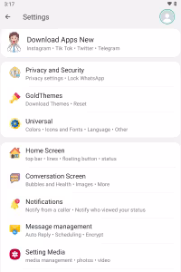Blue WhatsApp Plus screenshot 3
