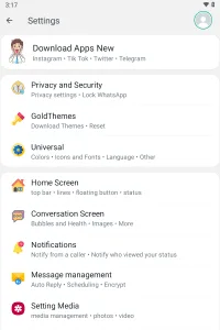 Blue WhatsApp Plus screenshot 3