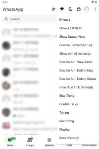 Blue WhatsApp Plus screenshot 1