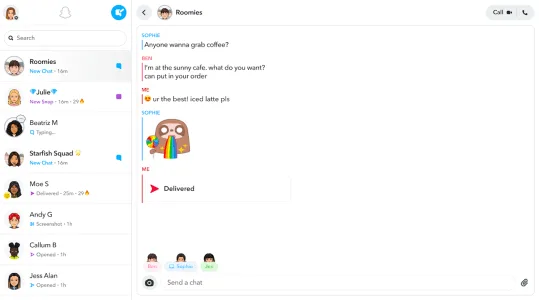 Snapchat screenshot 1