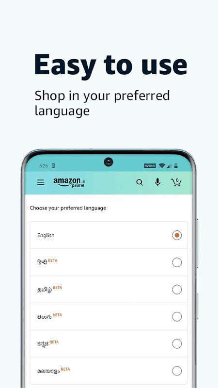 Amazon India screenshot