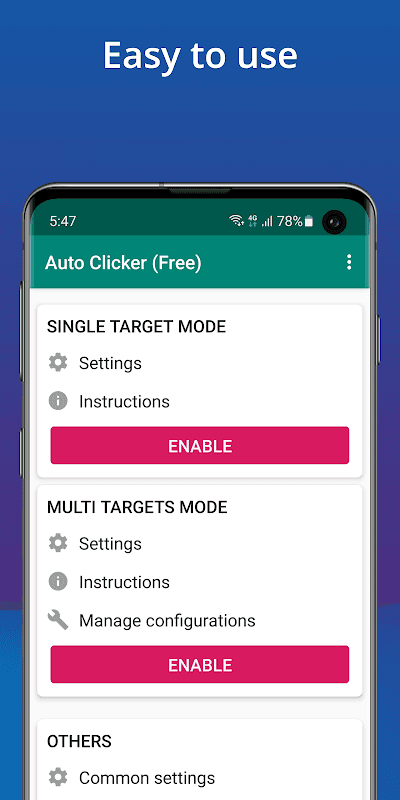 Auto Clicker - Automatic tap screenshot