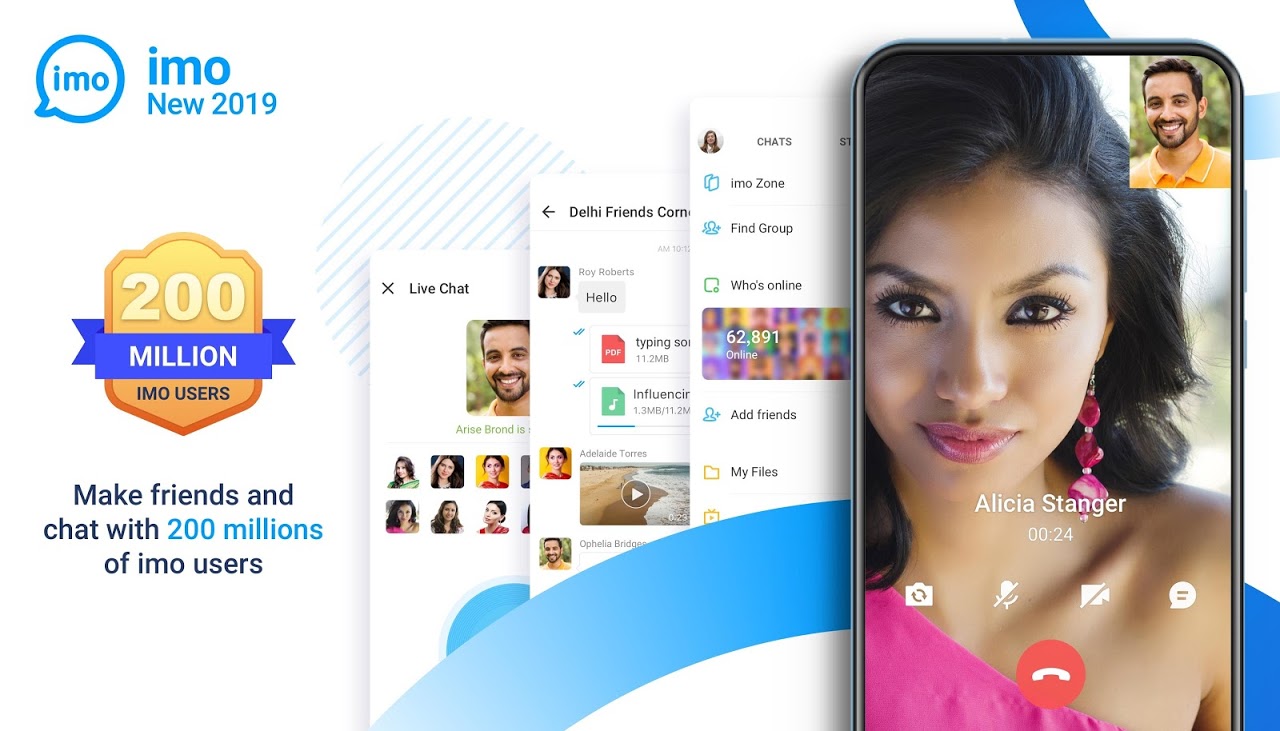 imo free video calls and chat screenshot