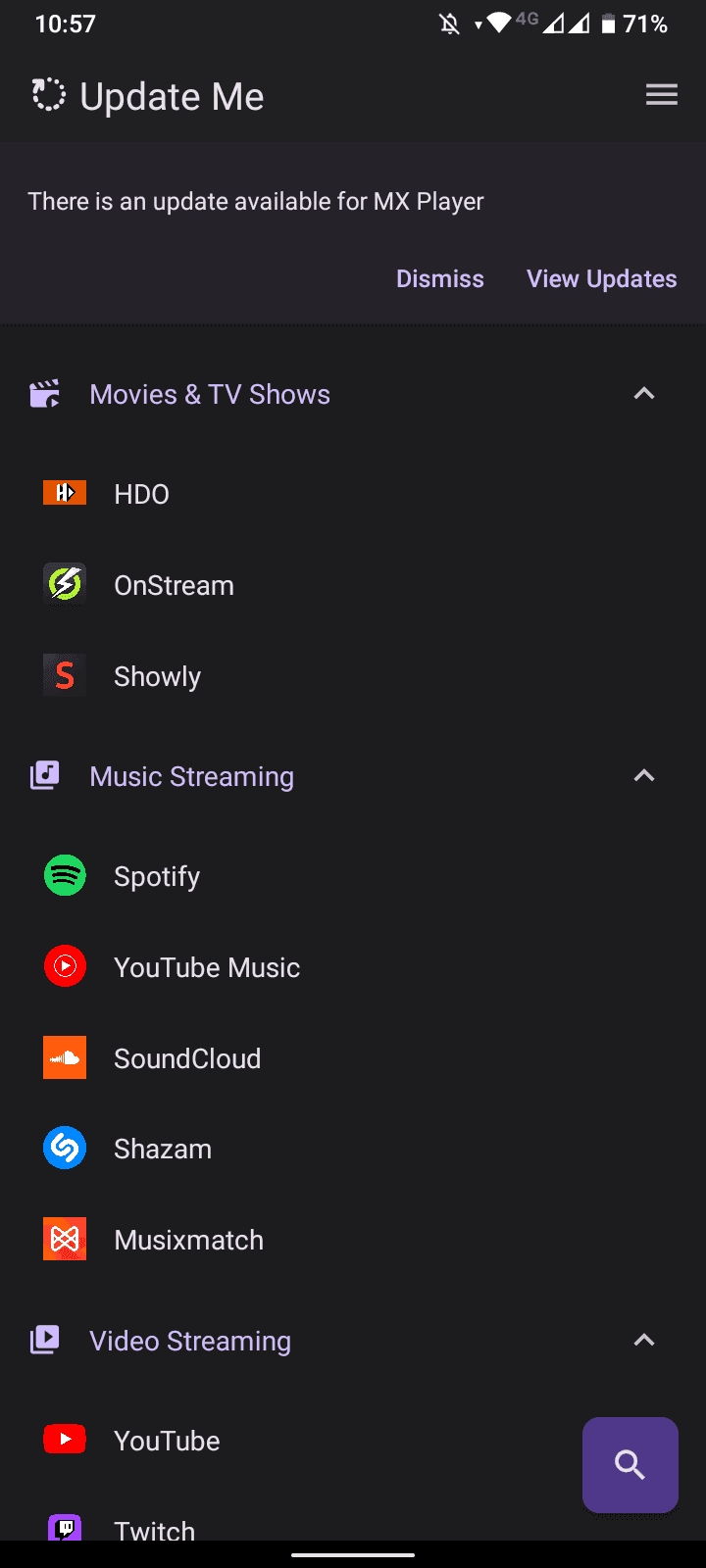 Update Me screenshot