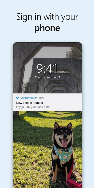 Microsoft Authenticator screenshot
