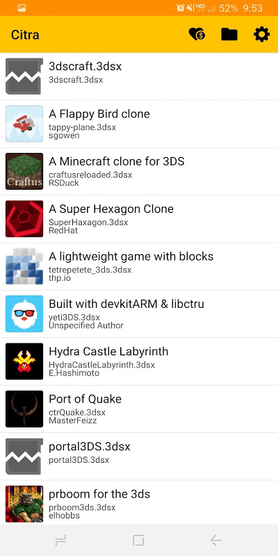 Citra Emulator screenshot