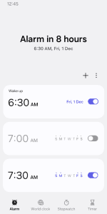 Samsung Clock screenshot 1