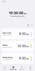Samsung Clock screenshot 2