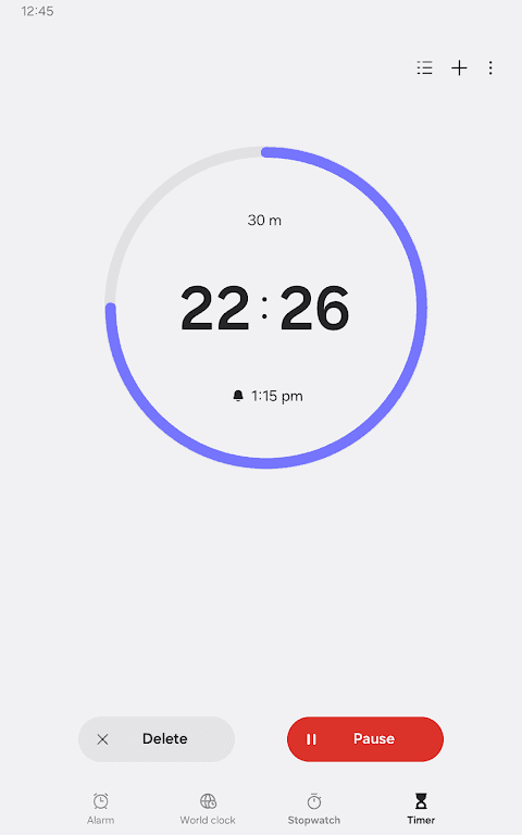 Samsung Clock screenshot
