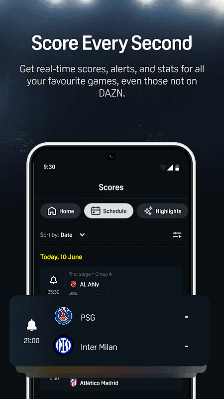DAZN screenshot