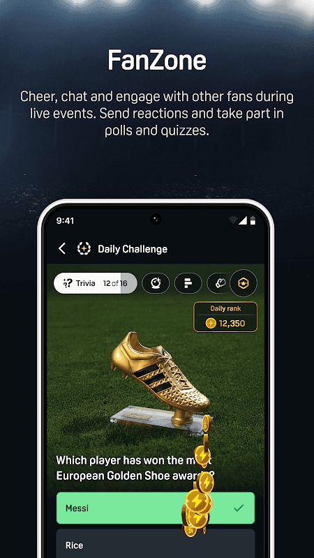 DAZN screenshot