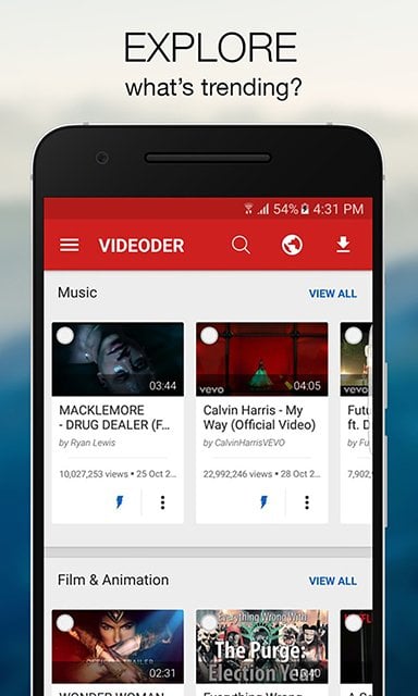 Videoder screenshot