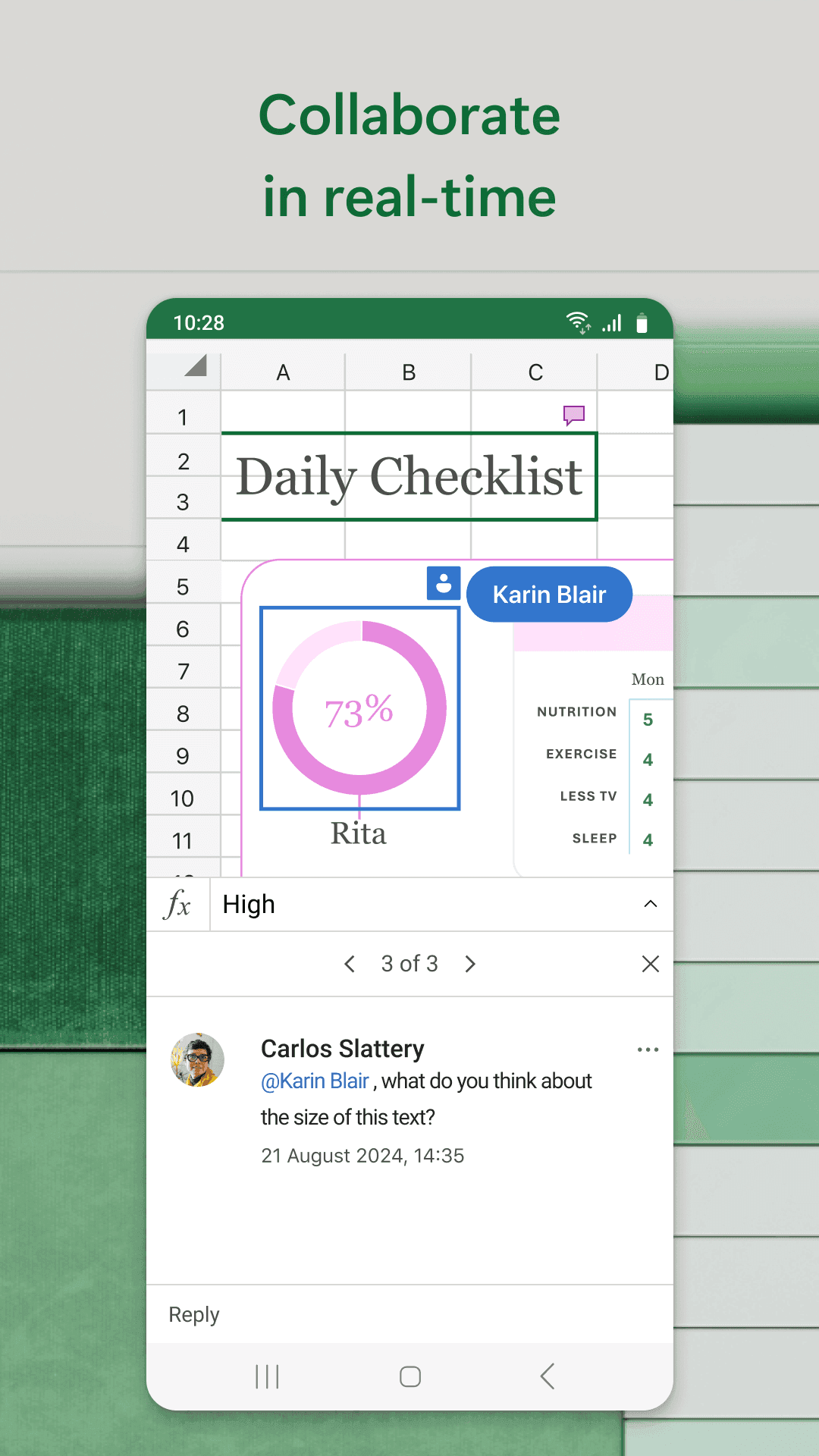 Microsoft Excel: Spreadsheets screenshot