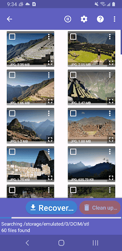 DiskDigger photo/file recovery screenshot