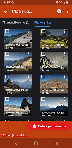 DiskDigger photo/file recovery screenshot