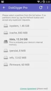 DiskDigger photo/file recovery screenshot 8