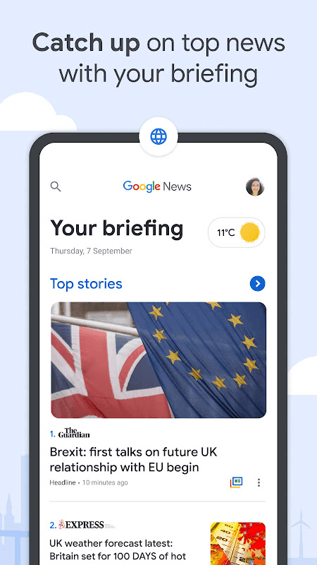 Google News screenshot
