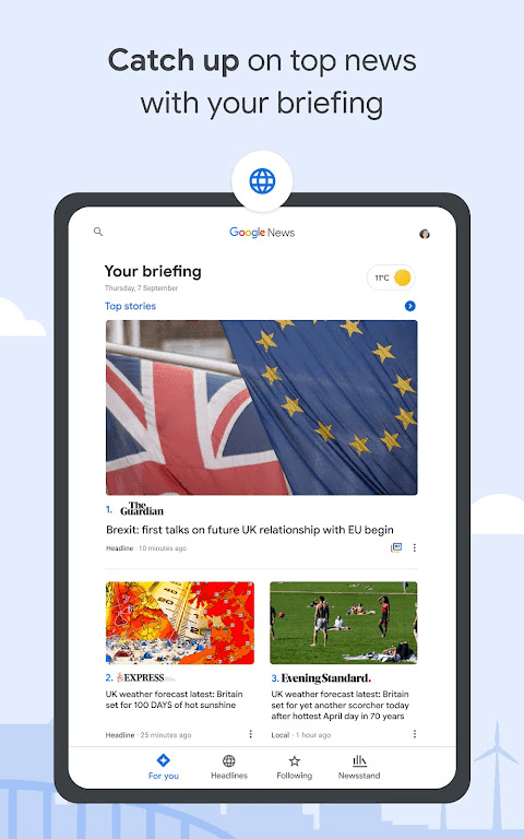 Google News screenshot