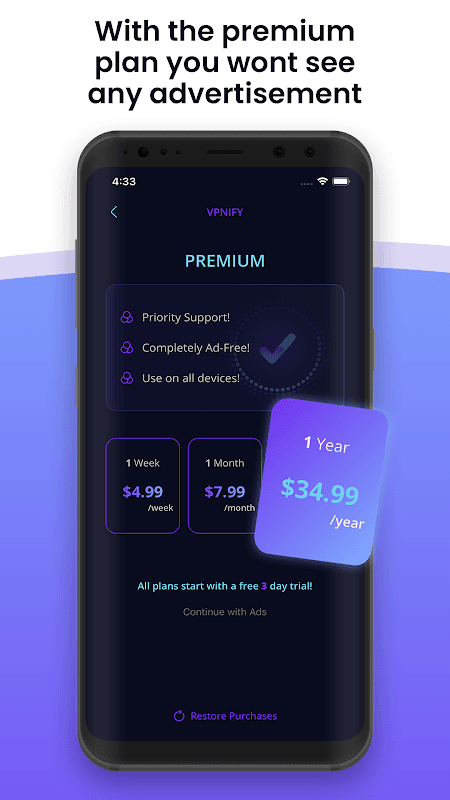 vpnify screenshot