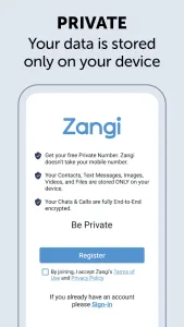 Zangi Private Messenger screenshot 1