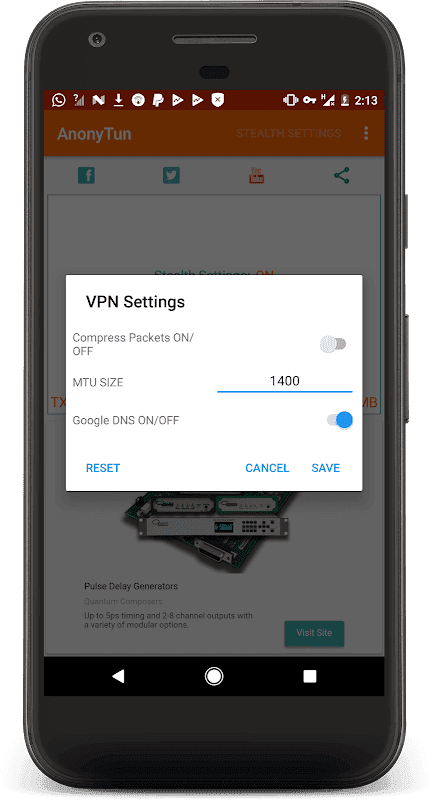 AnonyTun screenshot