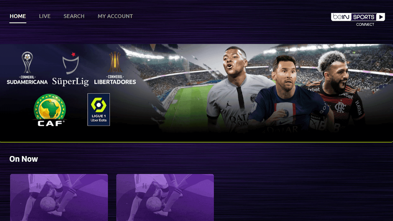 beIN SPORTS CONNECT screenshot