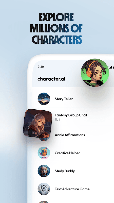 Character AI screenshot