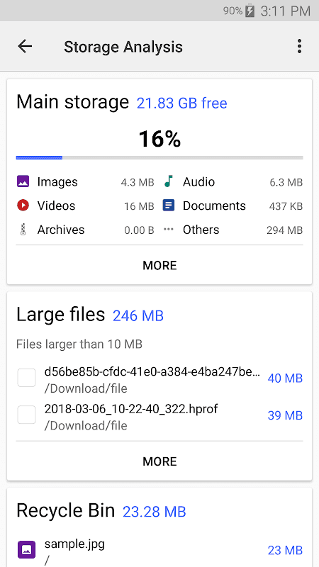Cx File Explorer screenshot