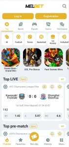 MelBet screenshot 2