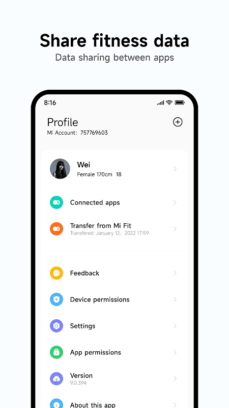 Mi Fitness (Xiaomi Wear) screenshot