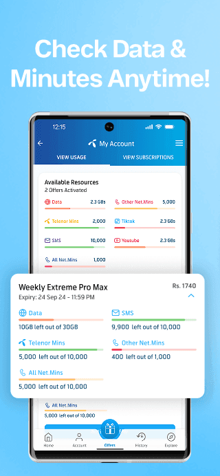 My Telenor screenshot