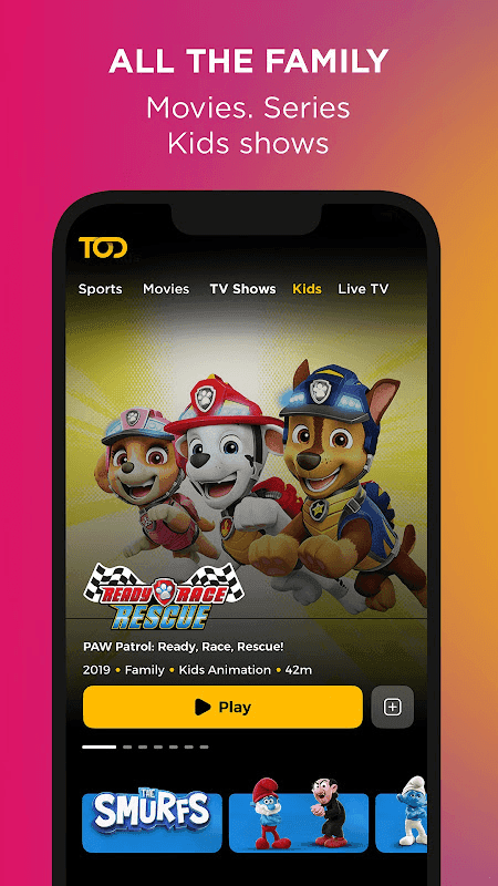 TOD – Sports & Entertainment screenshot