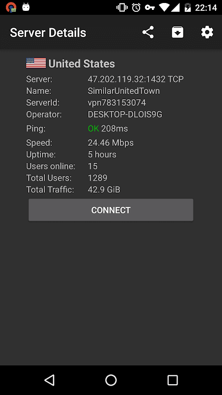 VPN Servers screenshot