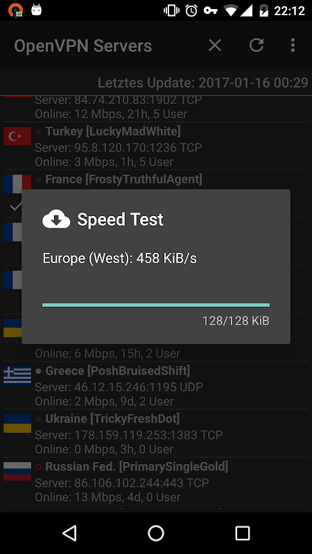 VPN Servers screenshot