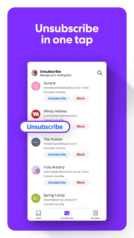 Yahoo Mail screenshot