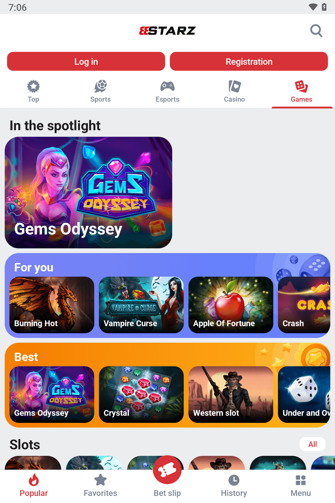 888Starz screenshot