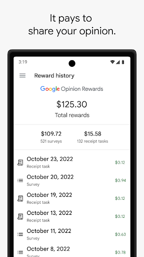 Google Opinion Rewards screenshot
