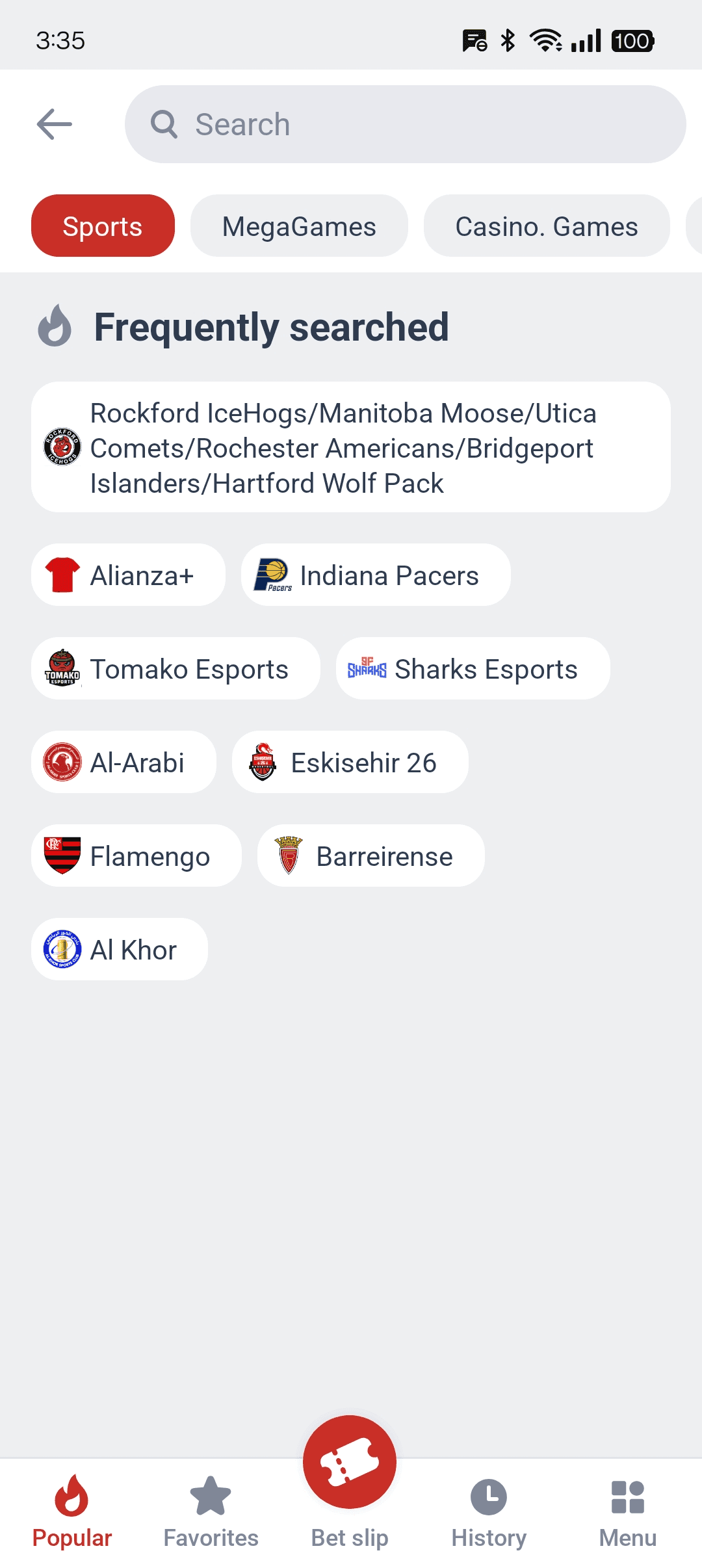 MegaPari screenshot
