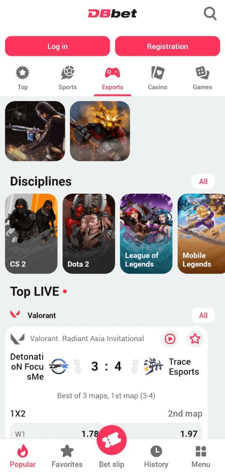 DBbet screenshot