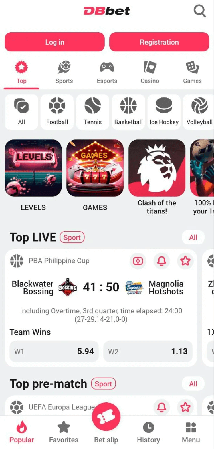 DBbet screenshot