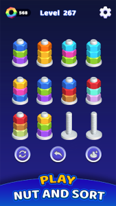 Nut Sort Color - Sorting Games screenshot 1