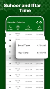 Ramadan Calendar & Time Table screenshot 2