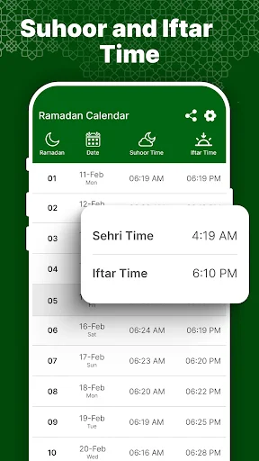 Ramadan Calendar & Time Table screenshot