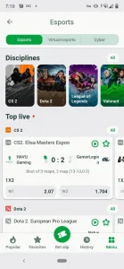 Linebet screenshot 1