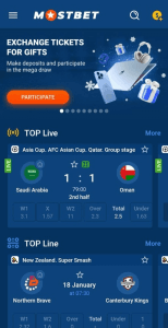 Mostbet screenshot 9