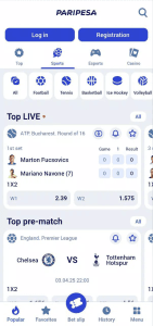 Paripesa screenshot 2