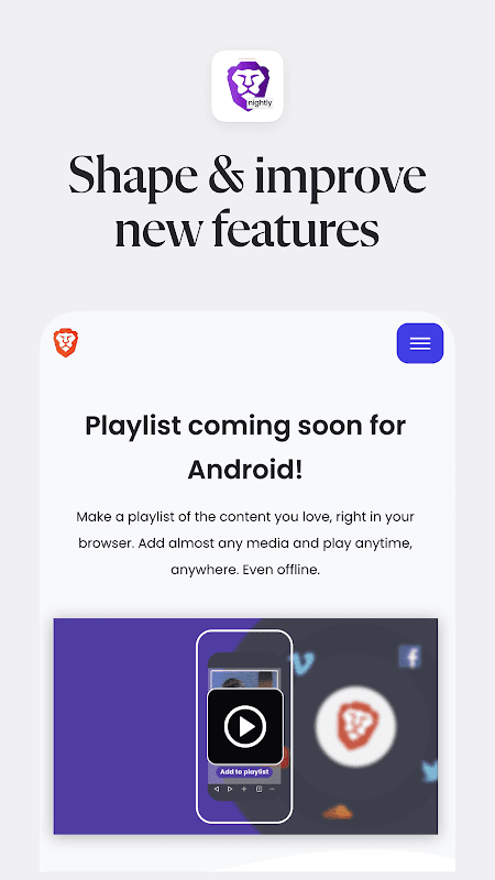 Brave Nightly screenshot